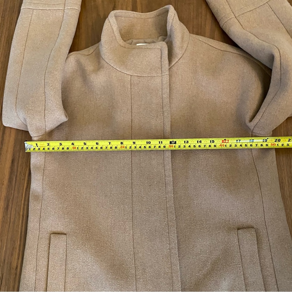 J.Crew Camel Wool Blend Coat Size 6 Classic Tan - Picture 3 of 10